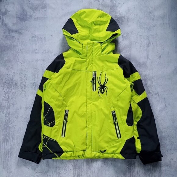 KIDS SPYDER WINTER JACKET GREEN #STYLE 5058-11 - Picture 1 of 13